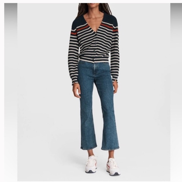 Rag & Bone Nina High-Rise Ankle Flare Jeans in clean Vincent size 28 - Picture 1 of 16